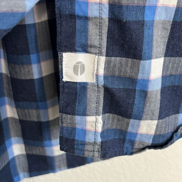 Grayson The Hero Size 3 Medium The Hero Blue Plaid Button Up 100% Cotton aa18 - Picture 4 of 6